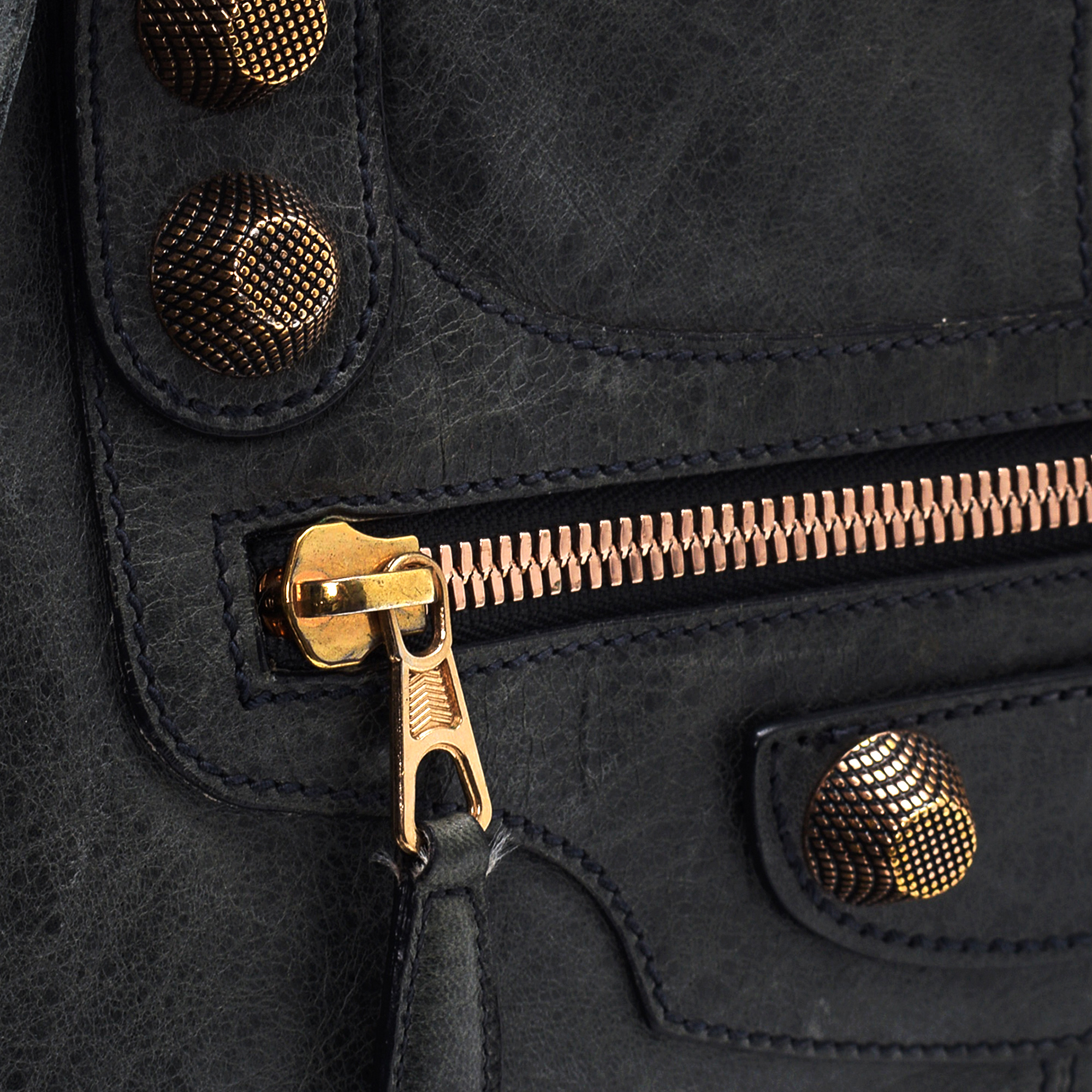 Balenciaga - Anthracite Lambskin Leather Work Bag